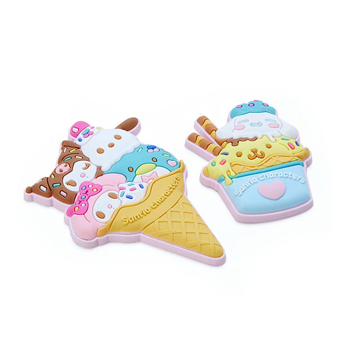 Sanrio Ice Cream Magnet Set Kuromi / Ice Cream Parlor Japanese Cute Magnet Sets- Japan Figure Store - #1 Bring To You The Best Japanese Goods