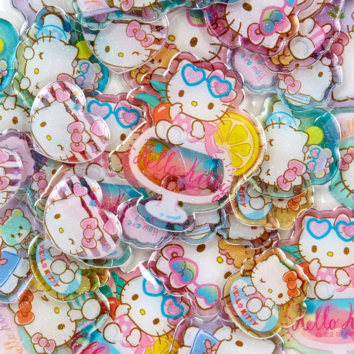 SANRIO Summer Sticker Pack Clear Hello Kitty- Japan Figure Store - #1 Bring To You The Best Japanese Goods