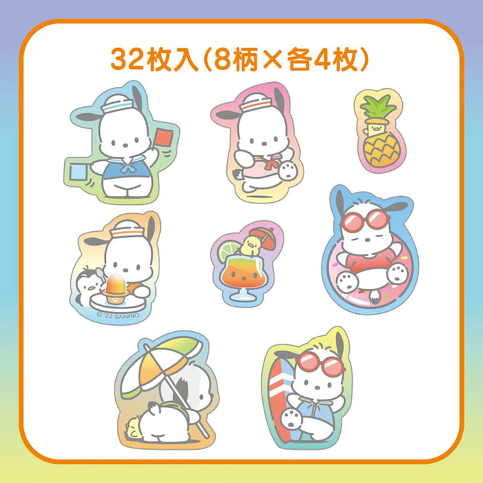 SANRIO - Summer Sticker Pack - Clear Pochacco- Japan Figure Store - #1 Bring To You The Best Japanese Goods