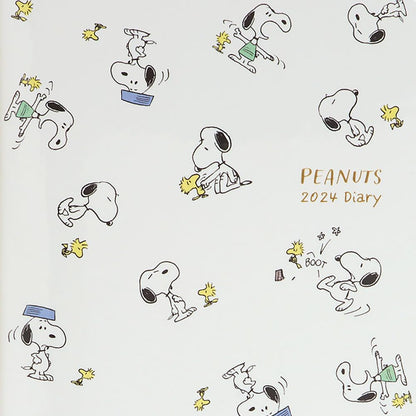 Sanrio Snoopy Horizontal Ruled Diary 2024 Japan 704164- Japan Figure Store - #1 Bring To You The Best Japanese Goods