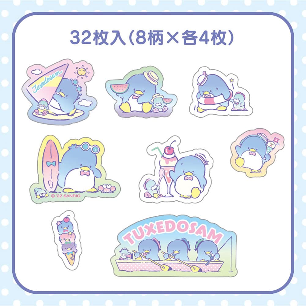 SANRIO Summer Sticker Pack Clear Tuxedo Sam- Japan Figure Store - #1 Bring To You The Best Japanese Goods