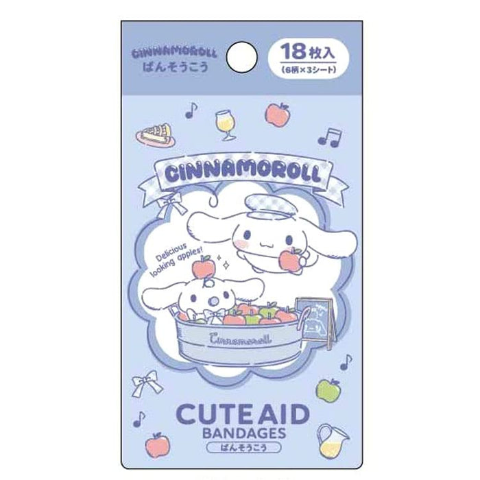 Santan Cinnamoroll Bandage 18Pcs Sanrio Japan Wound Tape For Kids- Japan Figure Store - #1 Bring To You The Best Japanese Goods