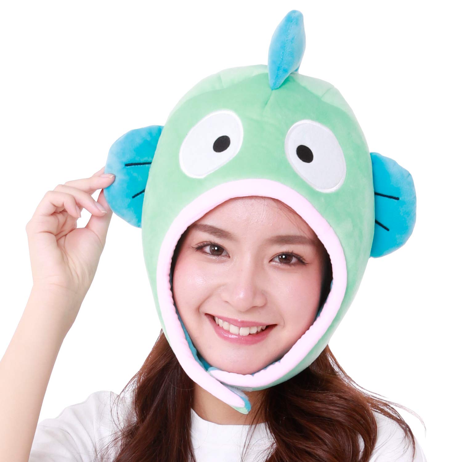 Sazac Kigurumi Cap Sanrio Hangyodon- Japan Figure Store - #1 Bring To You The Best Japanese Goods