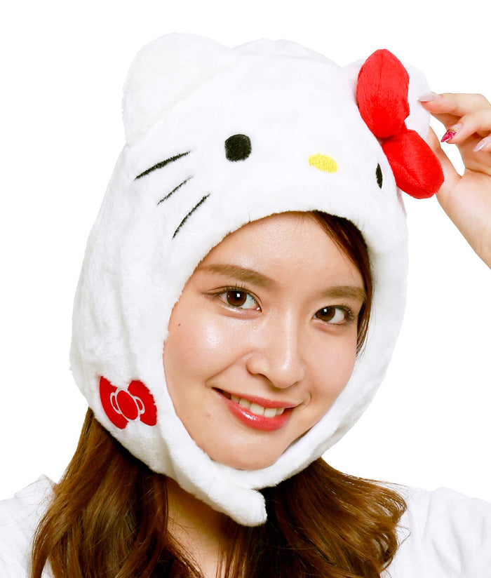 Sazac Kigurumi Cap Japan Sanrio Hello Kitty- Japan Figure Store - #1 Bring To You The Best Japanese Goods