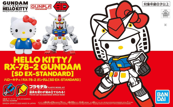 Bandai Spirits SD Gundam Ex Standard Hello Kitty RX-78-2 Gundam Model- Japan Figure Store - #1 Bring To You The Best Japanese Goods
