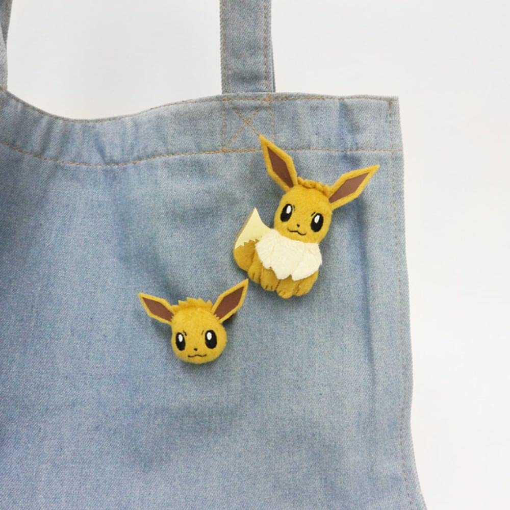 Sekiguchi Pokemon Eevee Plush Badge 671922- Japan Figure Store - #1 Bring To You The Best Japanese Goods