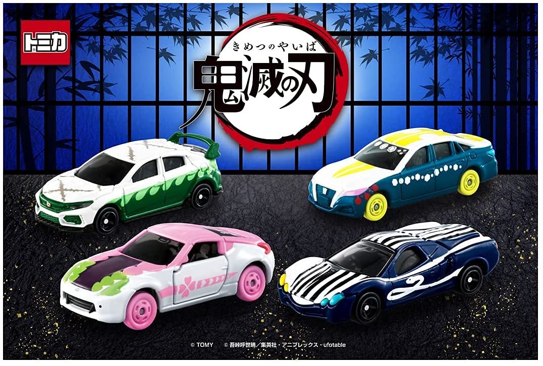 Takara Tomy Demon Slayer Tomica Vol.3: Miya Mitsuri Obanai Tengen Set of 4- Japan Figure Store - #1 Bring To You The Best Japanese Goods