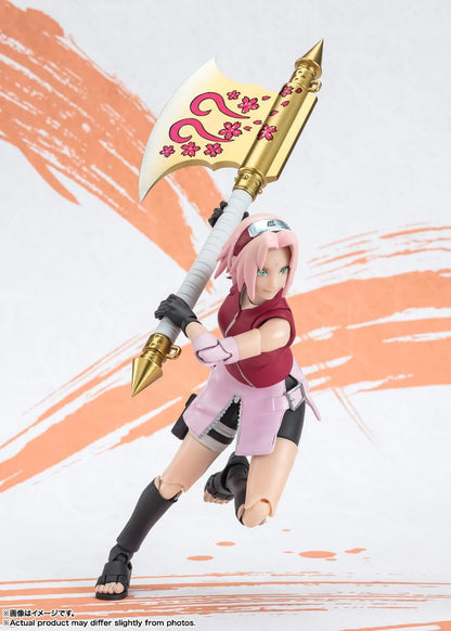 Bandai Spirits Sh Figuarts Naruto Sakura Haruno -Narutop99 Ed.- 135Mm PVC/ABS Figure- Japan Figure Store - #1 Bring To You The Best Japanese Goods