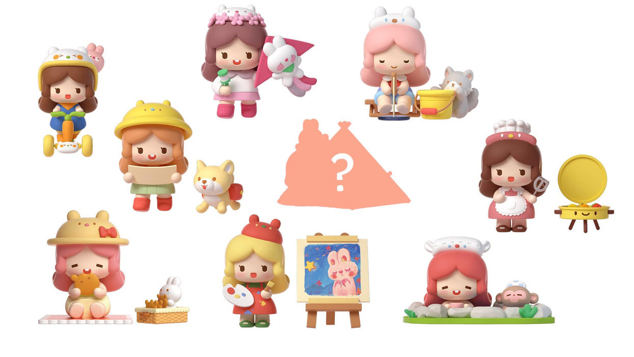 Japan Plum Office A 9Pc Bunny Outing Pvc Figure Set 80Mm - Pre-Painted & Finished Trading- Japan Figure Store - #1 Bring To You The Best Japanese Goods