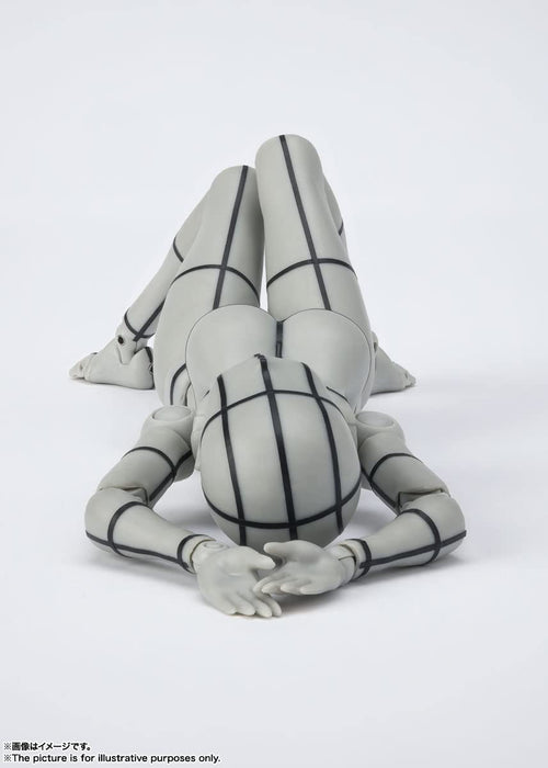 BANDAI S.H. Figuarts Body Chan -Kentaro Yabuki- Wireframe Gray Color Ver. Figure- Japan Figure Store - #1 Bring To You The Best Japanese Goods