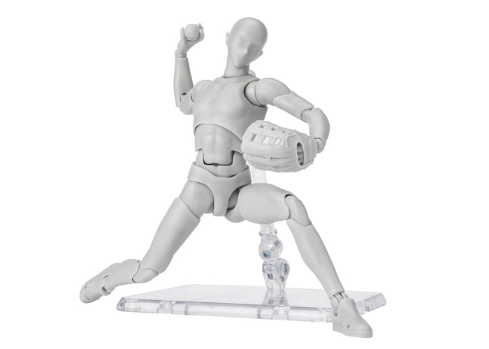 S.H. Figuarts Body-Kun Sports Edition DX Set - Gray Color Version - 150mm PVC & ABS Articulated Action Figure BAS64933- Japan Figure Store - #1 Bring To You The Best Japanese Goods