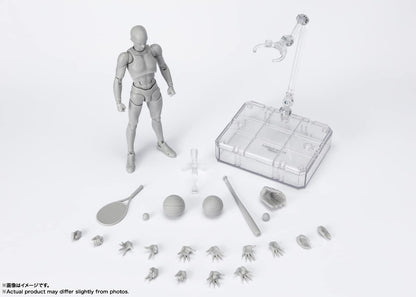 S.H. Figuarts Body-Kun Sports Edition DX Set - Gray Color Version - 150mm PVC & ABS Articulated Action Figure BAS64933- Japan Figure Store - #1 Bring To You The Best Japanese Goods