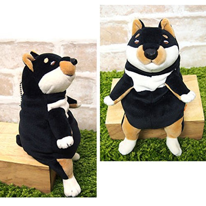 SHINADA Global Plush Doll Mochi Inu Kuro Black Shiba Inu Size S Tjn- Japan Figure Store - #1 Bring To You The Best Japanese Goods