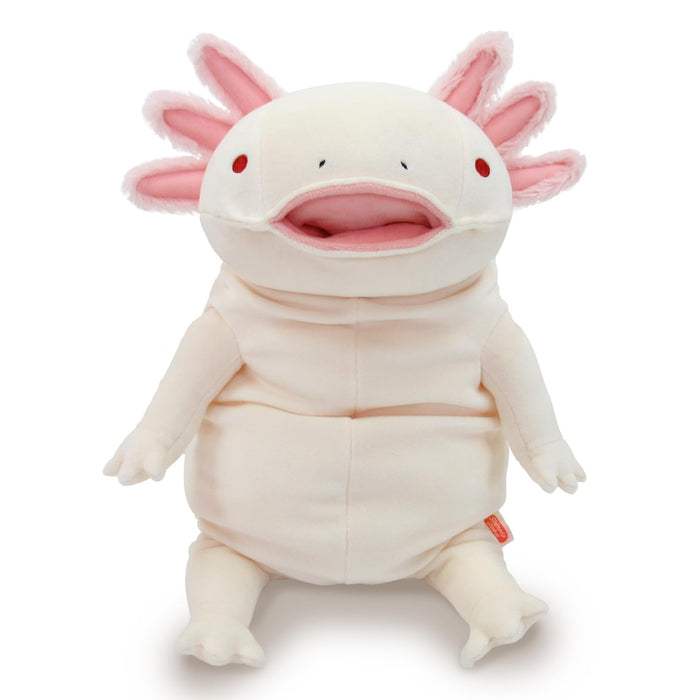 Shinada Global Mochiupa Ivory Stuffed Toy Axolotl MOUP-0350Iv 22x22x30cm- Japan Figure Store - #1 Bring To You The Best Japanese Goods