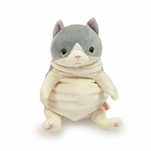 Shinada Grobal Mochineko Hachiware Gray M Cat Plush Doll- Japan Figure Store - #1 Bring To You The Best Japanese Goods
