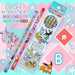 Showa Note Pocket Monster Pencil Japan Silver Axis B Pastel Flake Red 420729003- Japan Figure Store - #1 Bring To You The Best Japanese Goods