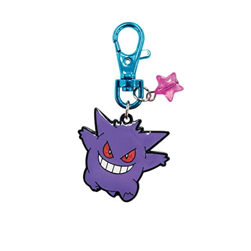 SK JAPAN Pokemon Glitter Metal Keychain Gengar- Japan Figure Store - #1 Bring To You The Best Japanese Goods