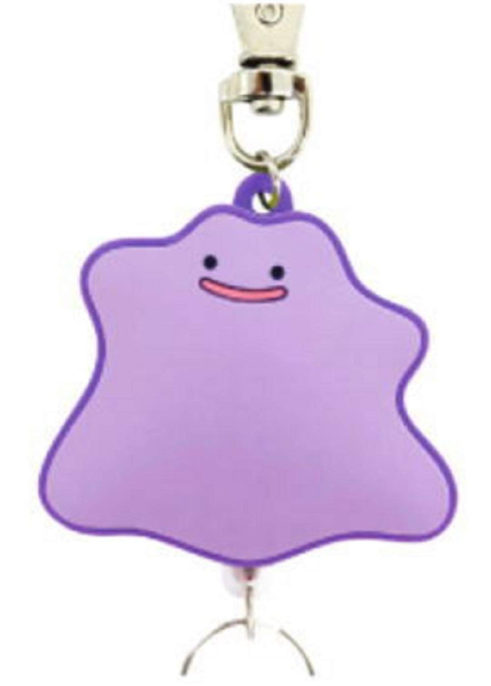 SK JAPAN Pokemon Rubber Reel Keychain Ditto- Japan Figure Store - #1 Bring To You The Best Japanese Goods