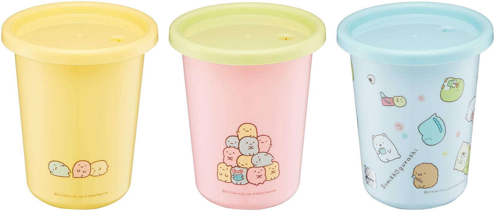 SKATER Sumiko Gurashi Camp Tumblers Set 3 Pcs With Straw- Japan Figure Store - #1 Bring To You The Best Japanese Goods