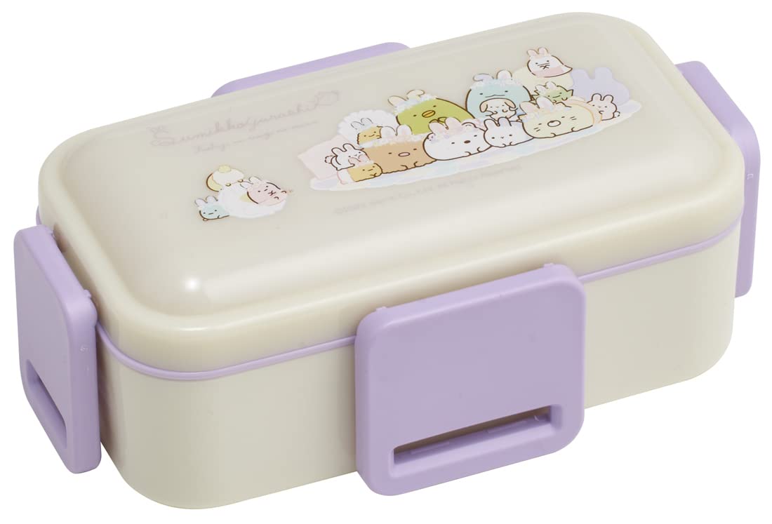 Skater Bento Box Sumikko Gurashi Rabbit Rice 600Ml Antibacterial Fluffy Dome Lid 2 Tiers Made In Japan Pflw4Ag-A- Japan Figure Store - #1 Bring To You The Best Japanese Goods