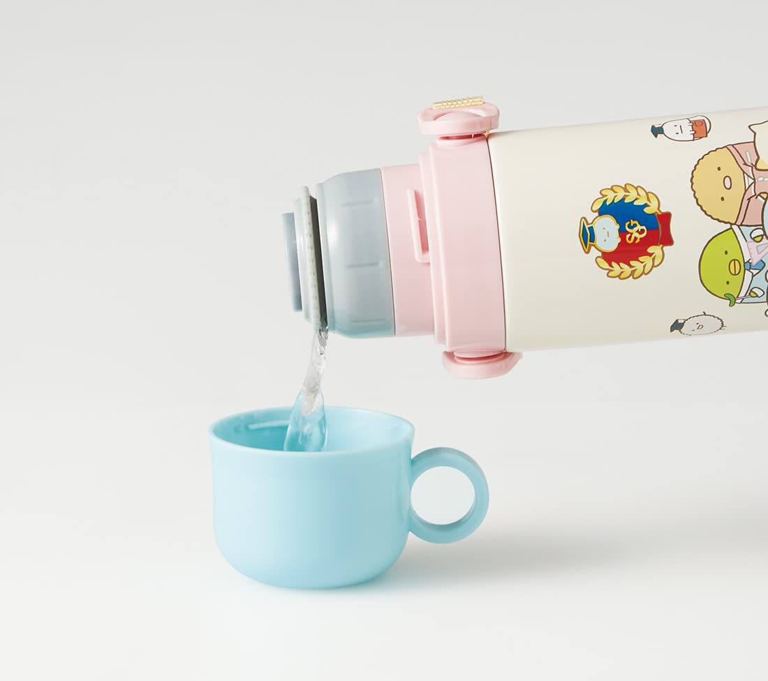 Skater Children&S 2Way Stainless Kids Water Bottle With Cup 580Ml Sumikko Gurashi Gakuen Girls Skdc6-A- Japan Figure Store - #1 Bring To You The Best Japanese Goods
