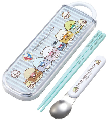 SKATER Sumikko Gurashi Spoon & Chopsticks Combi Set- Japan Figure Store - #1 Bring To You The Best Japanese Goods