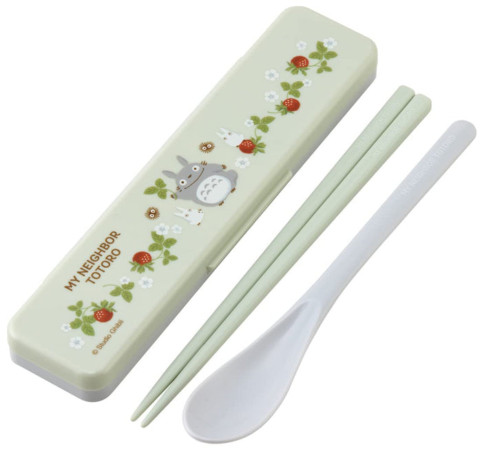 Skater Combi Set Chopsticks Spoon Set My Neighbor Totoro Wooden Strawberry 18Cm Antibacterial Adult Made In Japan Ccs3Saag-A- Japan Figure Store - #1 Bring To You The Best Japanese Goods