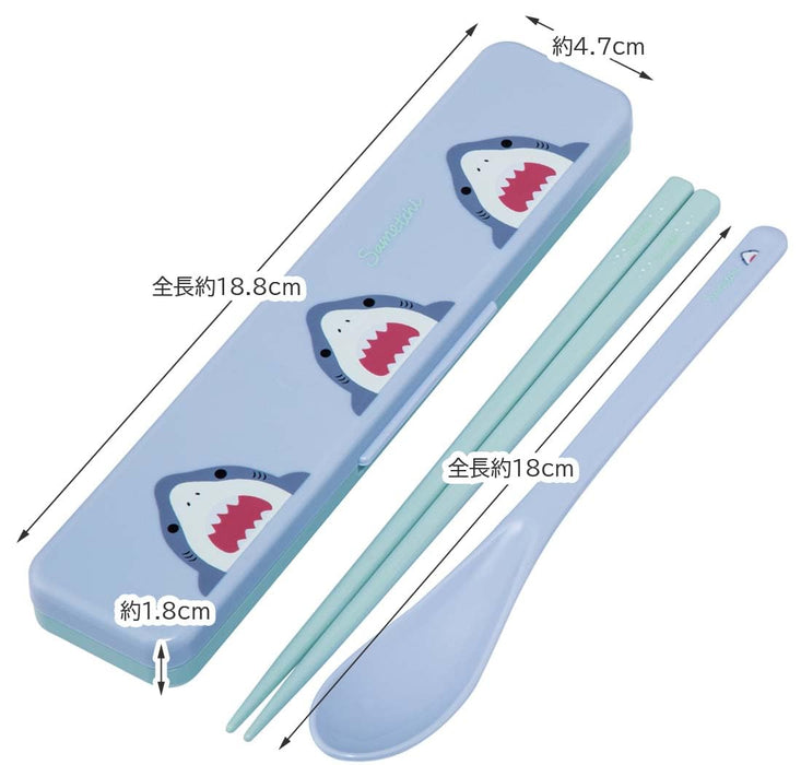 Skater 18cm Antibacterial Combi Set Spoon & Chopsticks Japan CCS3SAAG-A- Japan Figure Store - #1 Bring To You The Best Japanese Goods