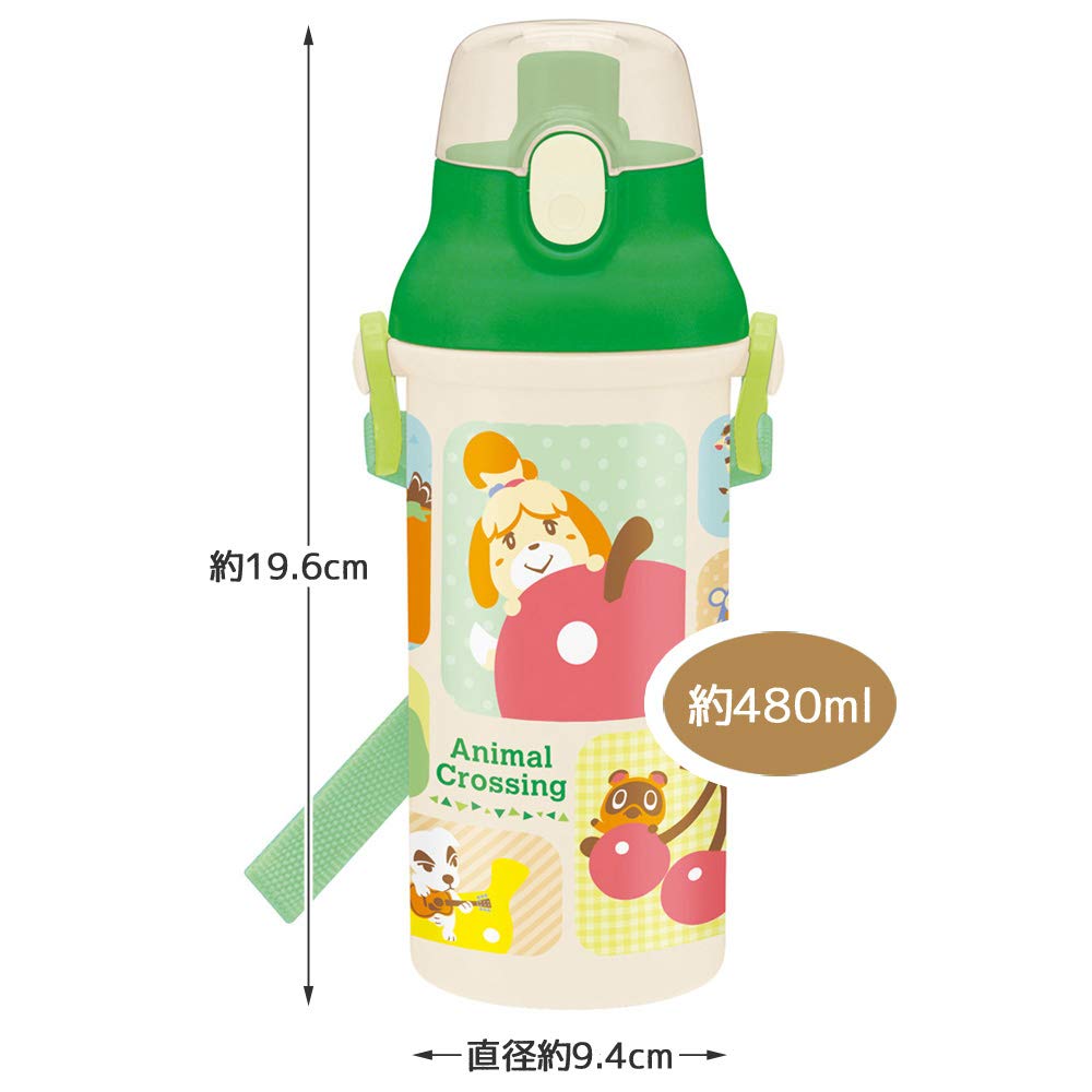 SKATER Animal Crossing Antibacterial Direct Drinking Plastic Bottle- Japan Figure Store - #1 Bring To You The Best Japanese Goods