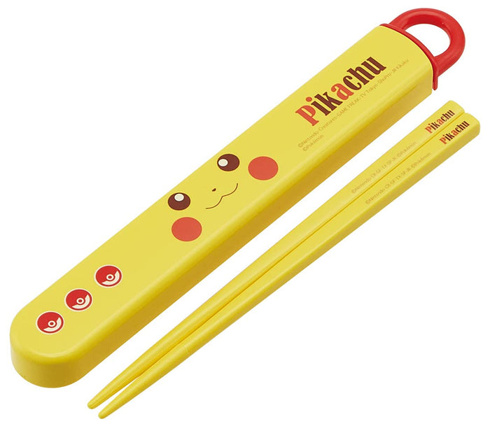 SKATER Pokemon Pikachu Antibacterial Chopstick Box Set- Japan Figure Store - #1 Bring To You The Best Japanese Goods