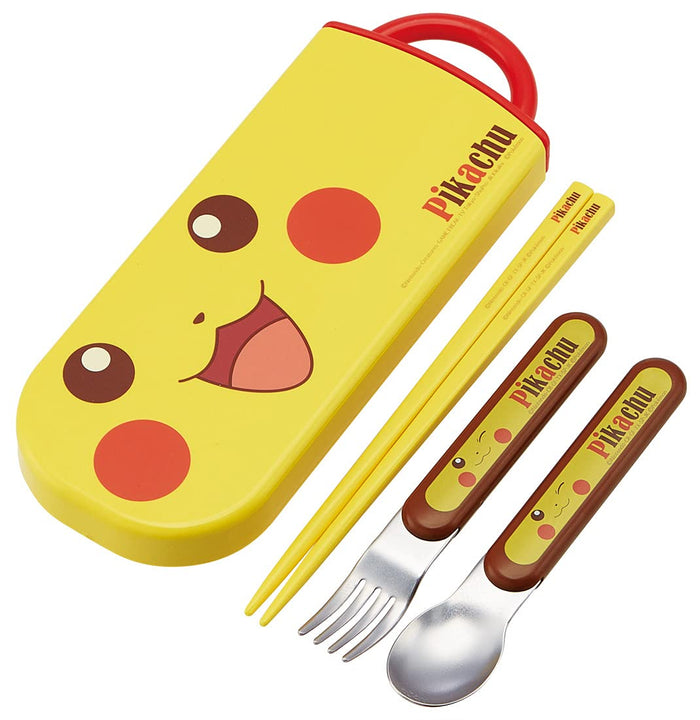 SKATER Pokemon Pikachu Trio Set Spook, Fork & Chopsticks- Japan Figure Store - #1 Bring To You The Best Japanese Goods