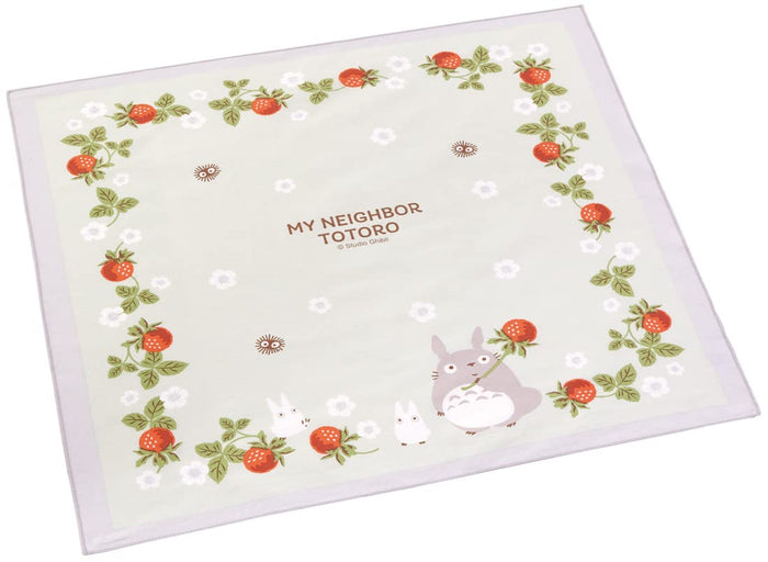 Skater Lunch Cloth Large 52 X 52 Cm My Neighbor Totoro Wooden Strawberry Made In Japan Kb56- Japan Figure Store - #1 Bring To You The Best Japanese Goods