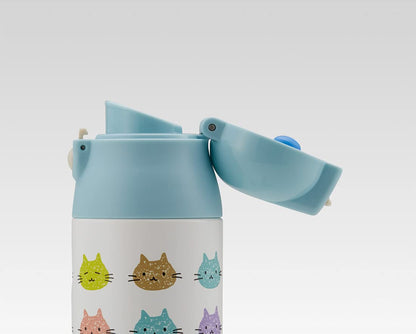 Skater 490ML Thermal/Cold Cat Colorful Water Bottle SDPC5-A- Japan Figure Store - #1 Bring To You The Best Japanese Goods