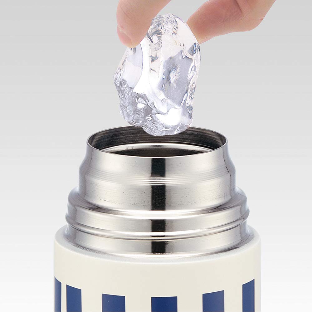 Skater 990ml Water Bottle w/ Bottle Cover & Peanuts Striped Snoopy Ksdc10S- Japan Figure Store - #1 Bring To You The Best Japanese Goods