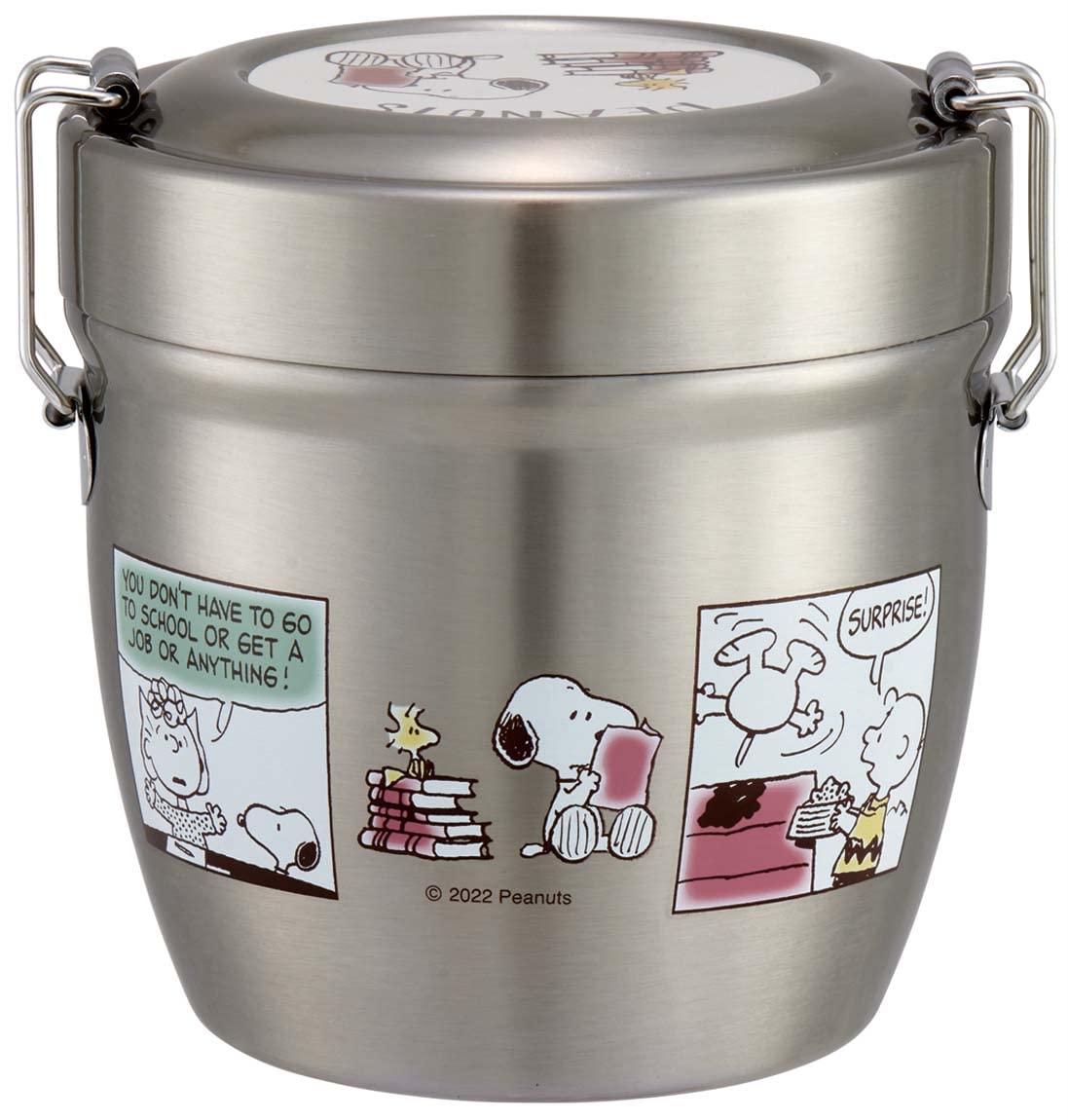 Skater Japan Stainless Steel Insulated Bento Box Snoopy Comic 550Ml- Japan Figure Store - #1 Bring To You The Best Japanese Goods
