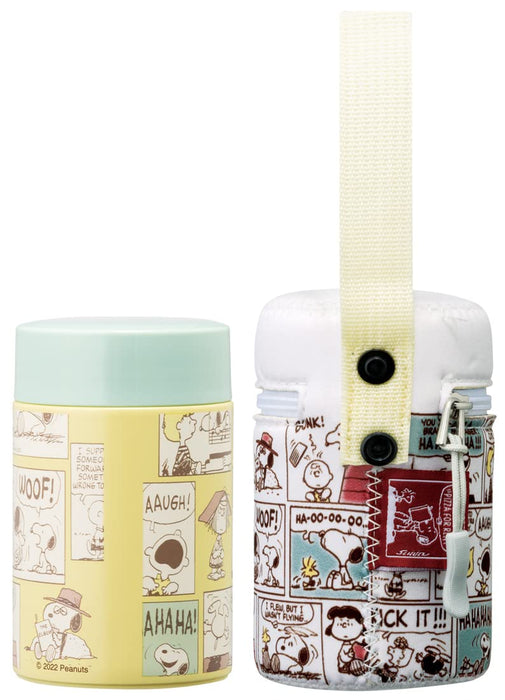 Skater Japan 180Ml Mini Insulated Soup Jar With Pouch - Snoopy Peanuts Comic- Japan Figure Store - #1 Bring To You The Best Japanese Goods