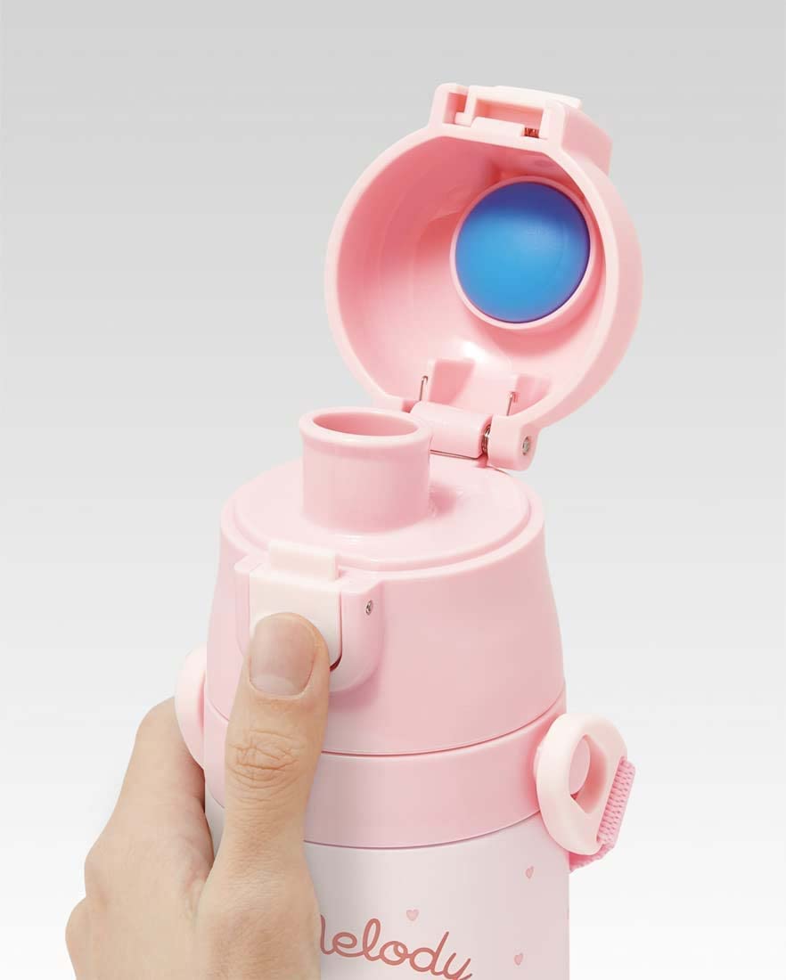 Skater My Melody Yasashii Music 470Ml Stainless Steel Japan Water Bottle For Girls Sdc4-A- Japan Figure Store - #1 Bring To You The Best Japanese Goods