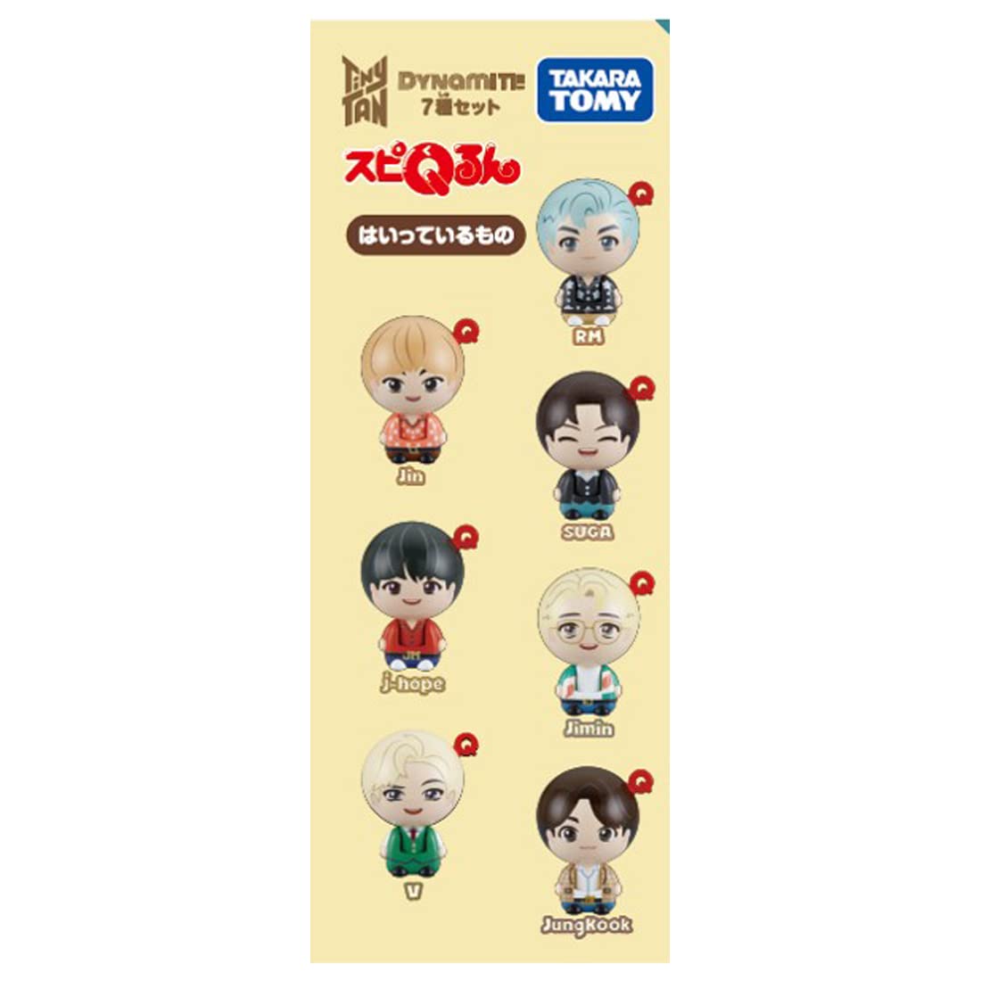 Takara Tomy Spi Q-Run Tinytan Dynamite 7 Types Set - Japanese Figure Sets - Model Toys- Japan Figure Store - #1 Bring To You The Best Japanese Goods
