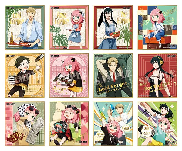 ENSKY Spy X Family Visual Shikishi Collection 12Pcs Complete Box- Japan Figure Store - #1 Bring To You The Best Japanese Goods