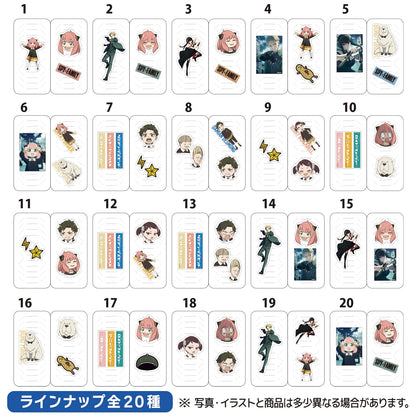 Takara Tomy A.R.T.S Spy X Family Charactable Stickers Collection 20Packs- Japan Figure Store - #1 Bring To You The Best Japanese Goods