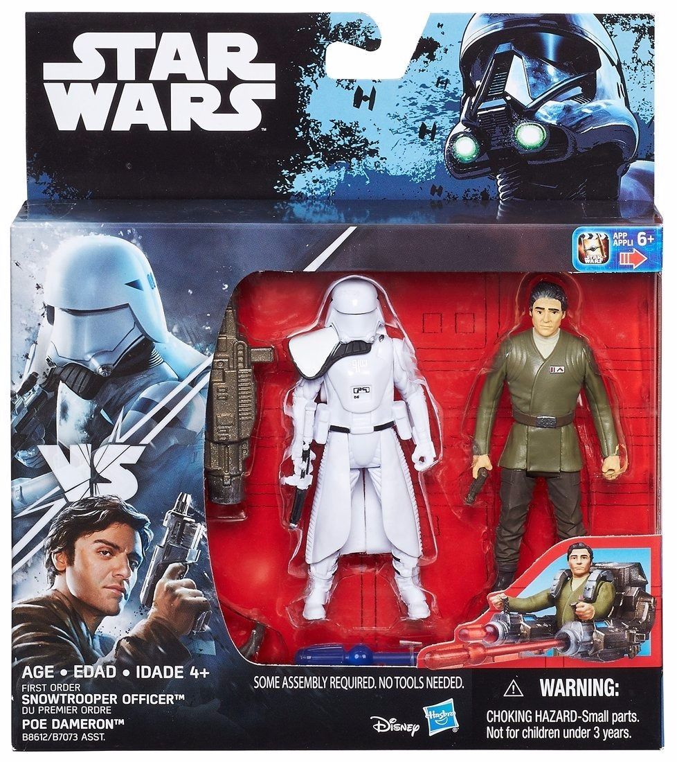 Star Wars Basic Figure 2 Pack First Order Snowtrooper & Poe Dameron Takara Tomy- Japan Figure Store - #1 Bring To You The Best Japanese Goods