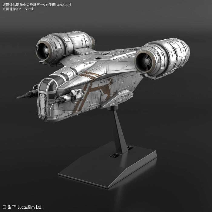 Bandai Spirits Star Wars Razor Crest Plastic Model (Silver Coating Ver.) Made In Japan- Japan Figure Store - #1 Bring To You The Best Japanese Goods