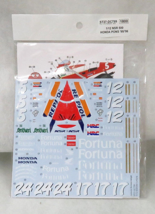 Studio27 St27-Dc799 Nsr500 Honda Pons 95/96 Decal For Tamiya 1/12 Honda Motorbike Model Decal- Japan Figure Store - #1 Bring To You The Best Japanese Goods