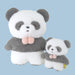 SUNLEMON Plush Doll Fluffy Tatton Panda Gray S- Japan Figure Store - #1 Bring To You The Best Japanese Goods