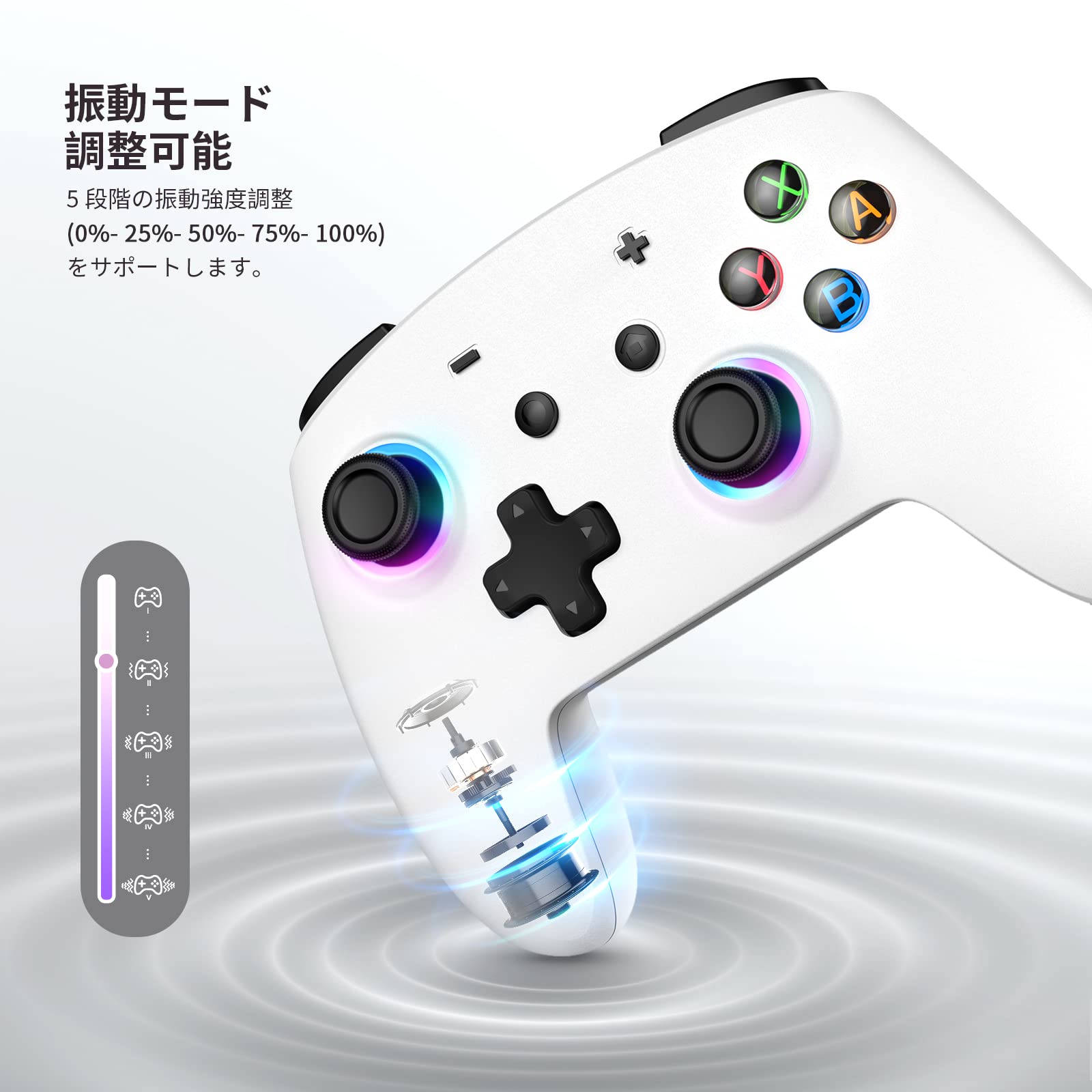 Echtpower Switch Controller: Bluetooth Double Vibration 6 Axis Gyro Continuous Fire Long Time Use Compatible With Switch/Switch Lite/Switch Oled/Windows/Android/Ios- Japan Figure Store - #1 Bring To You The Best Japanese Goods