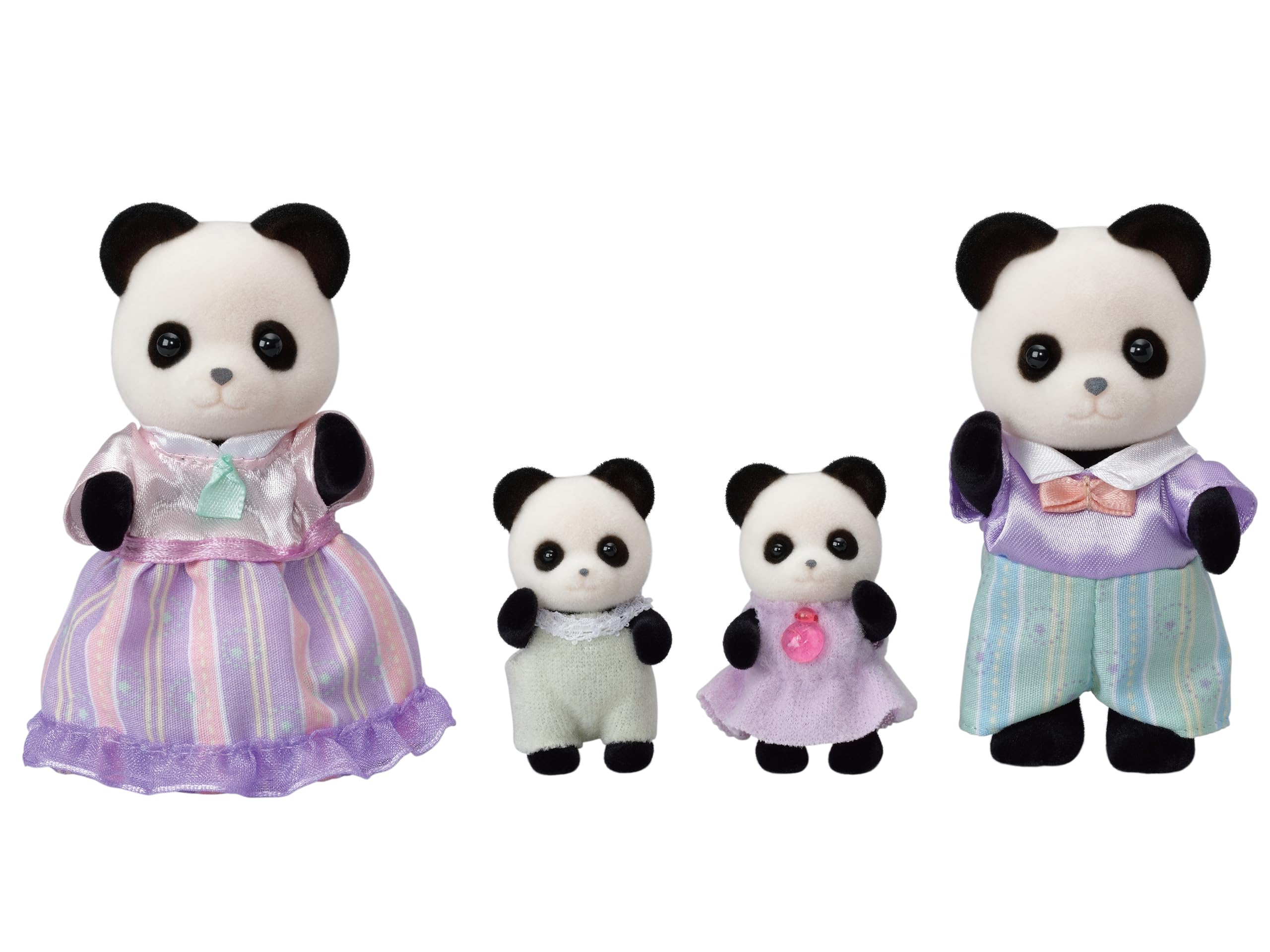 Epoch Sylvanian Families Panda Doll Set FS-39 St Mark Certified Toy for Ages 3+- Japan Figure Store - #1 Bring To You The Best Japanese Goods