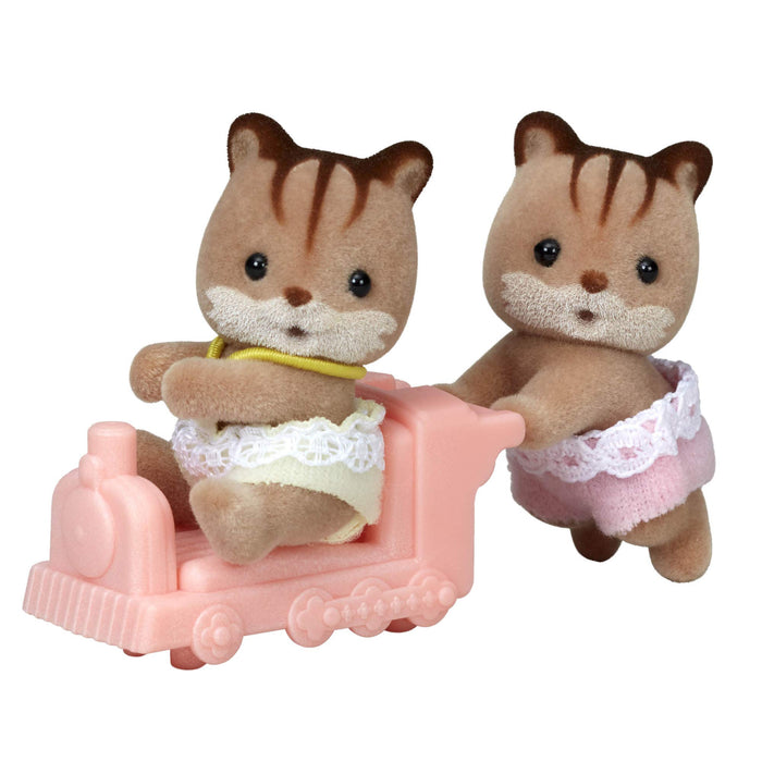 Epoch Sylvanian Families Walnut Squirrel Twins Doll Certified St Mark Toy for Ages 3+- Japan Figure Store - #1 Bring To You The Best Japanese Goods