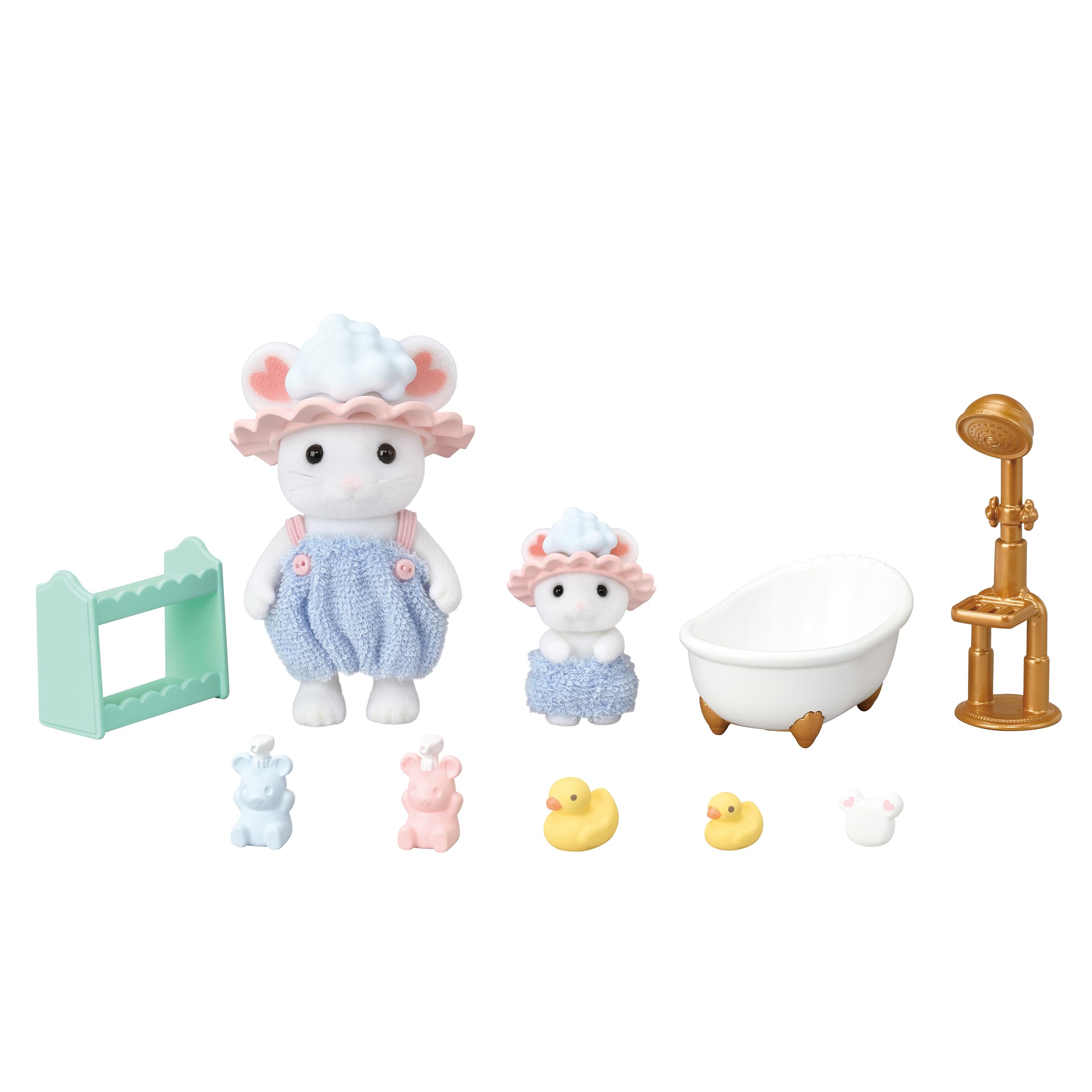 Epoch Sylvanian Families Bath Time Doll/Furniture Set DF-26 Certified Toy for Ages 3+- Japan Figure Store - #1 Bring To You The Best Japanese Goods