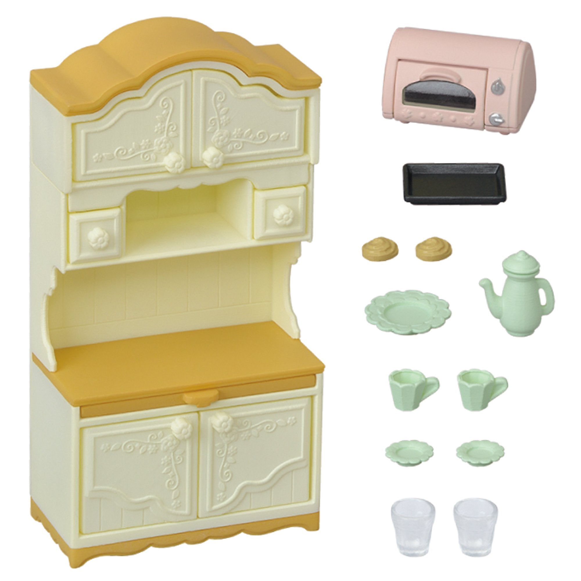 Epoch Japan Sylvanian Families Cupboard Toaster Set Ka-419- Japan Figure Store - #1 Bring To You The Best Japanese Goods