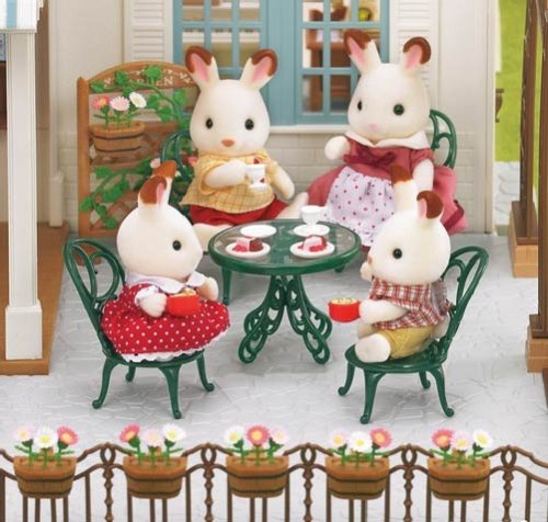 Epoch Sylvanian Families Garden Table Chair Set St Mark Certified Toy Dollhouse for Ages 3+- Japan Figure Store - #1 Bring To You The Best Japanese Goods